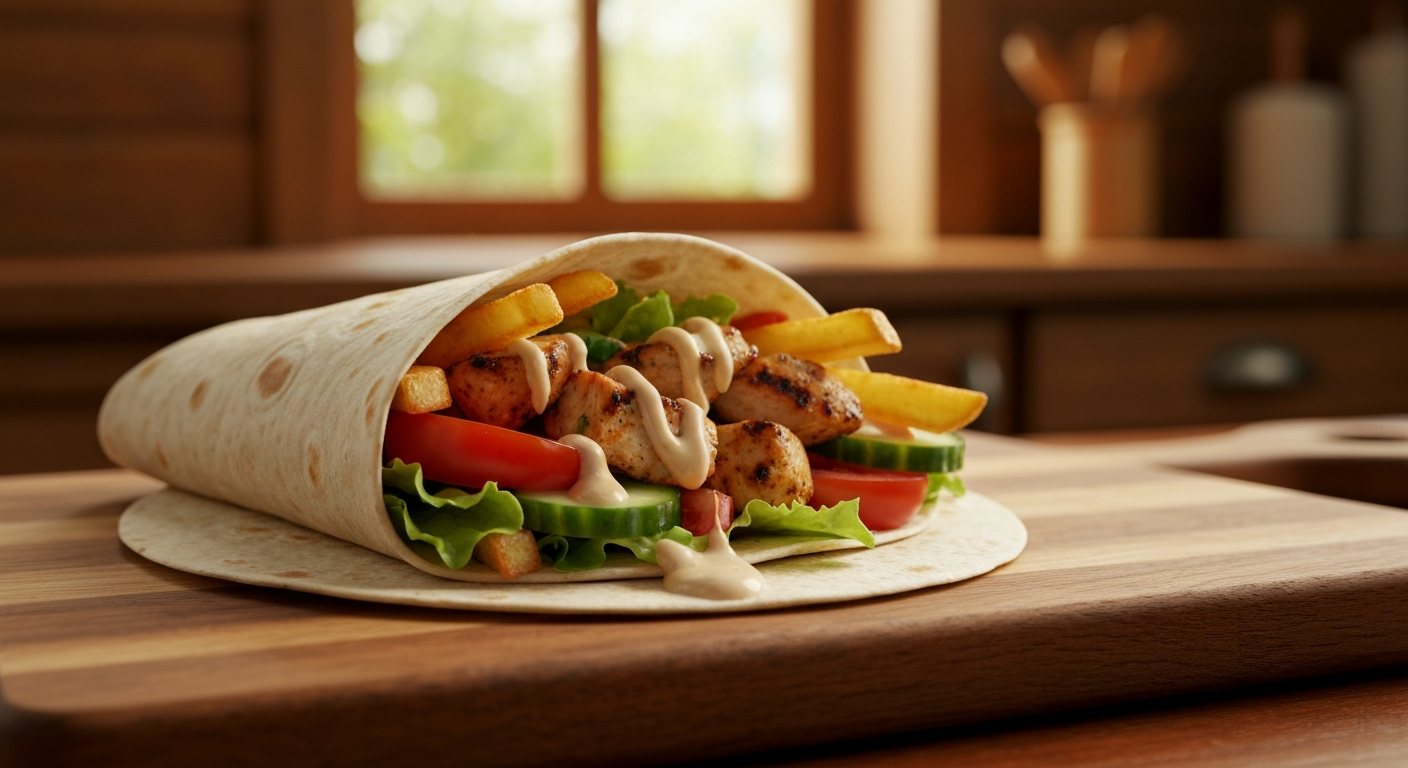 Ile waży kebab w tortilli i ile ma kalorii? 2