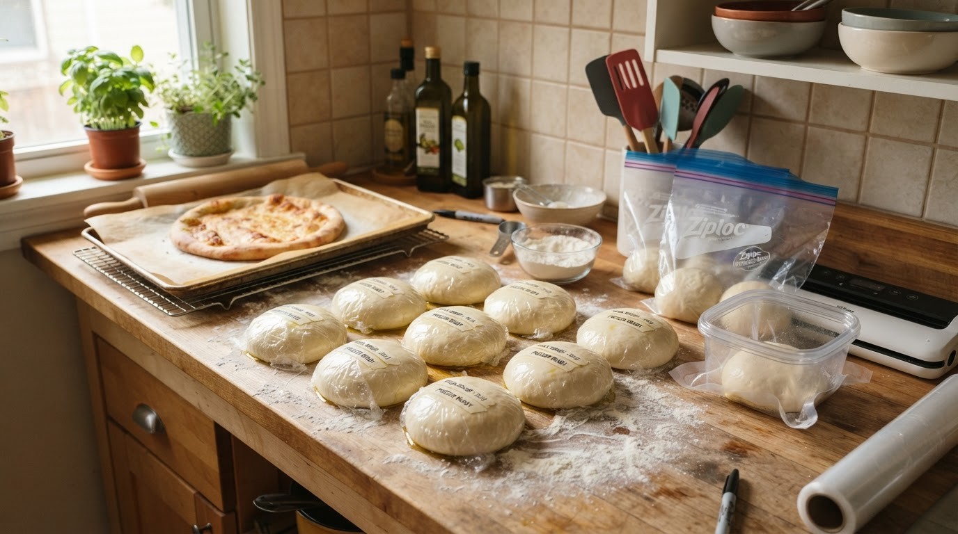 Mrożenie ciasta do pizz - czy można i jak to robić? 2